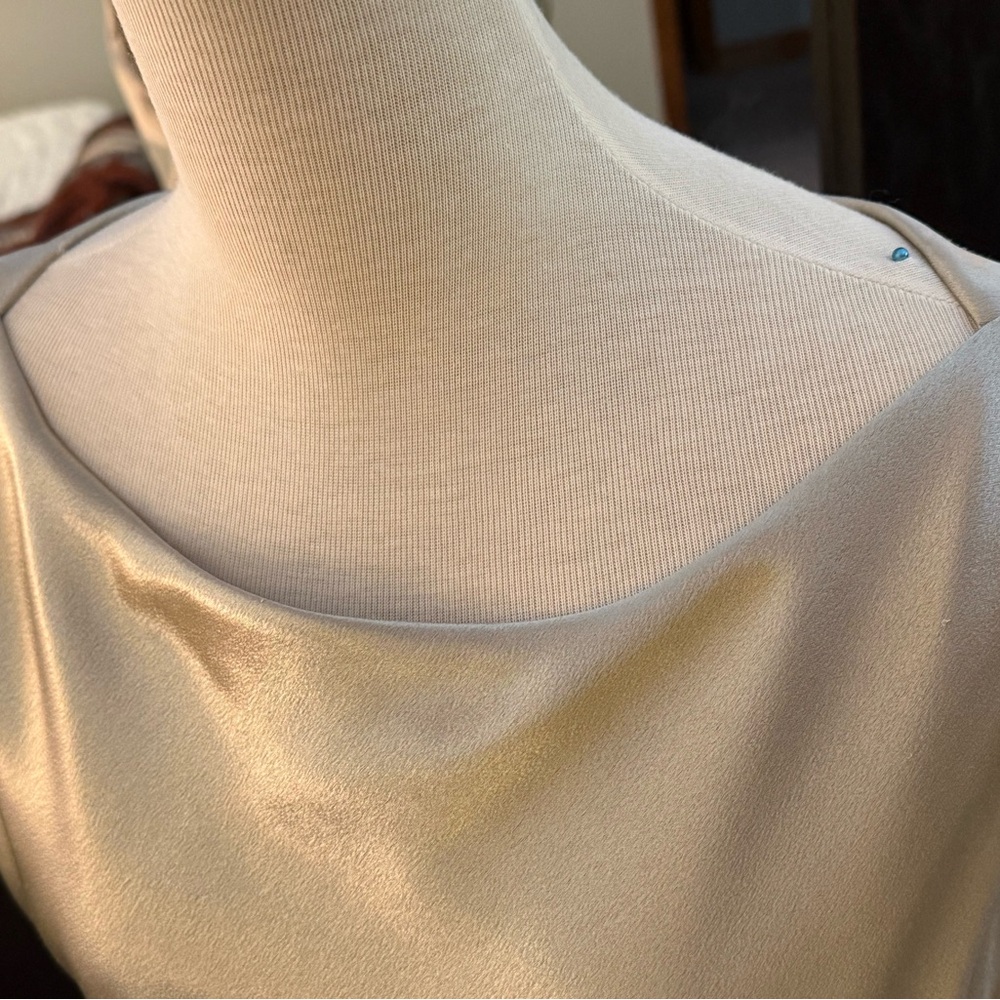 Nili Lotan “Anne” Gold Midi Dress sz 8 $625 - Picture 14 of 15